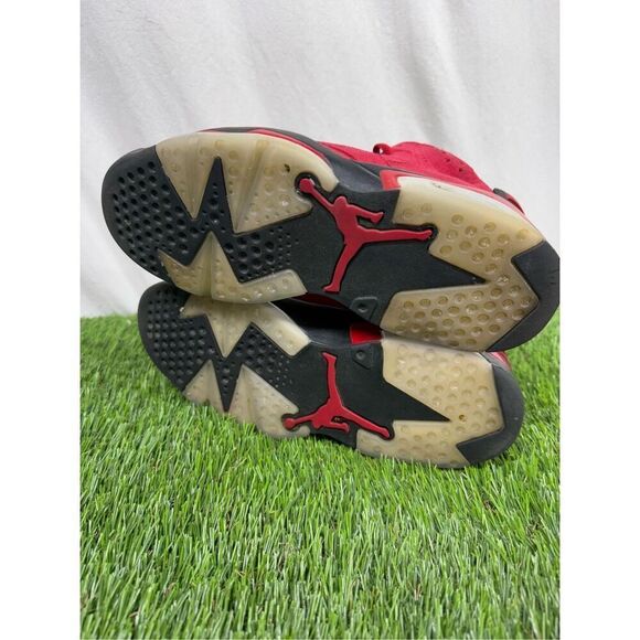 Size - 9 men’s Og Box Retro Jordan 6 “Toro Bravo” CT8529-600 high top red black - Picture 4 of 7